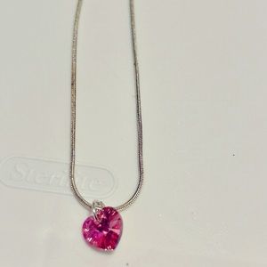 925 Crystal Heart Necklace